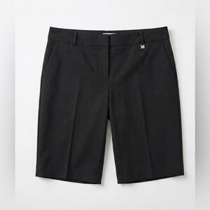 Calvin Klein Black Tailored Bermuda Shorts Size 8 Business Casual Career